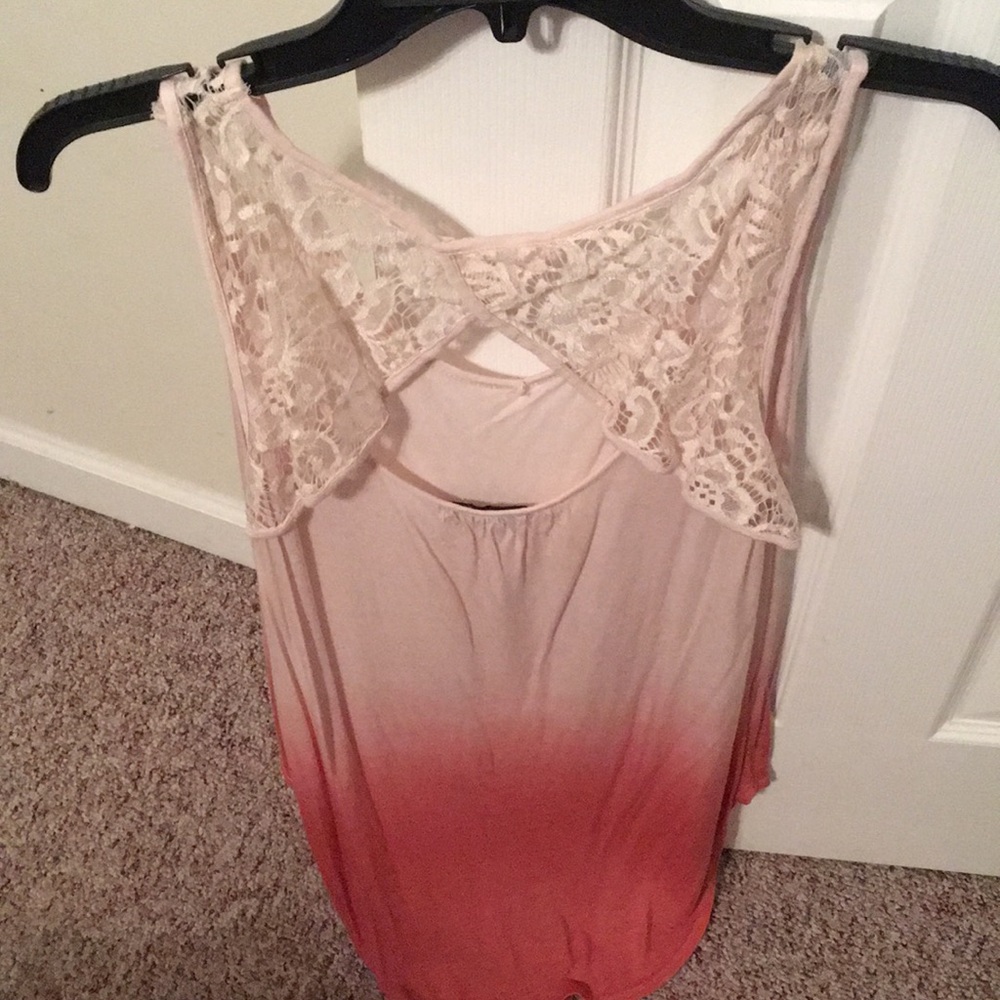 Lace Back Tank - Picture 2 of 2